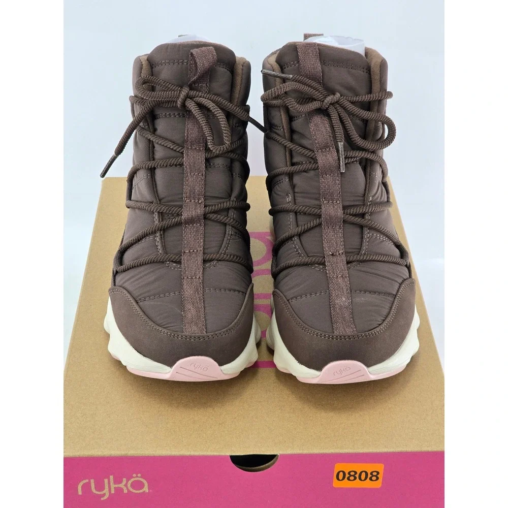 Ryka Podflow Boot Womens 7M Chic Brown Casual Athletic - New
